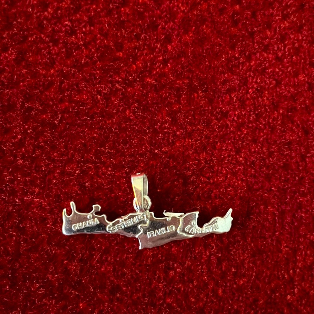 Silver Greek Pendant NWOT